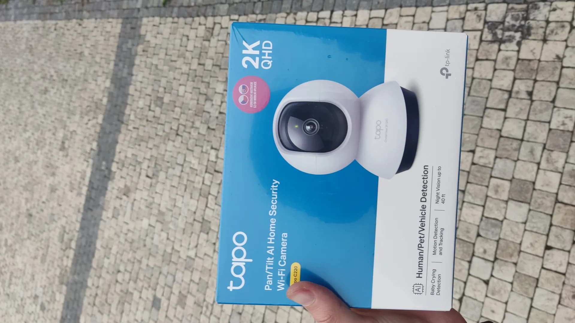 Tapo 2K QHD pan/tilt AI Wi‑Fi domácí bezpečnostní kamera (C220)